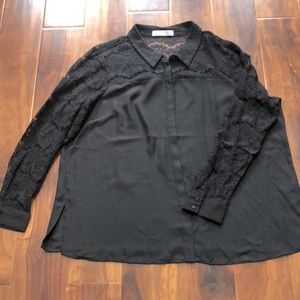 Black Lace Blouse